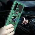 thumbnail image 2 of For TCL 30V 30 V 5G Dropproof Shockproof Kickstand Ring Stand Phone Case Cover With Tempered Glass Screen Protector - Green, 2 of 5