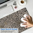 thumbnail image 4 of Long Mouse Pads for Desk,Black and Tan Leopard Print Desk Mats on Top Of Desks, Desk Mouse Pad Extra Large with 3mm Non-Slip Base and Stitched Edge for Gaming,Office,Work,Home 31.5"x11.8", 4 of 6