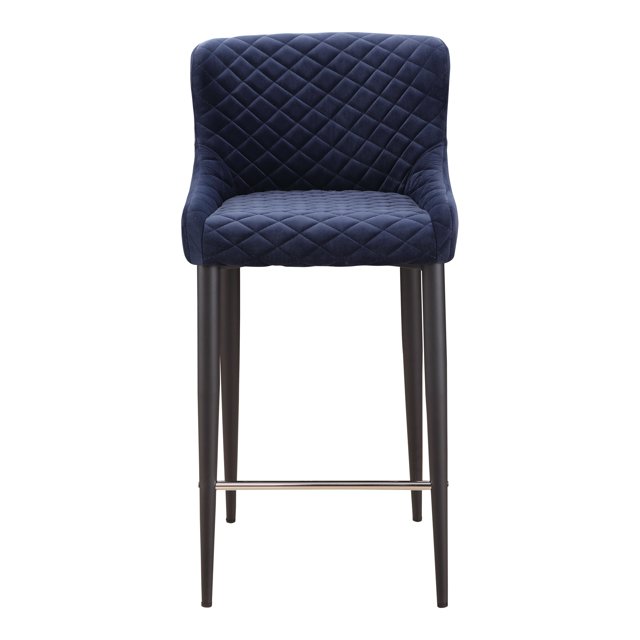 MOE'S Home Collection Tabouret de Comptoir ETTA Bleu Foncé