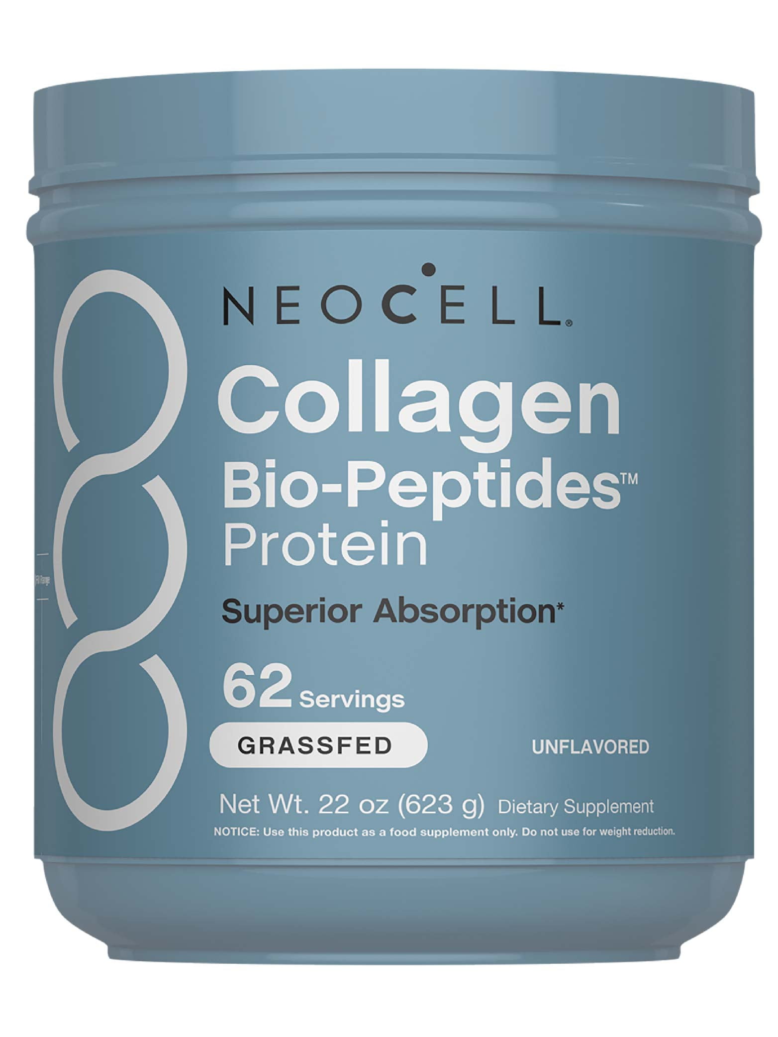 Multi Collagen Bio-Peptides Powder | 22oz with Hyaluronic Acid and
