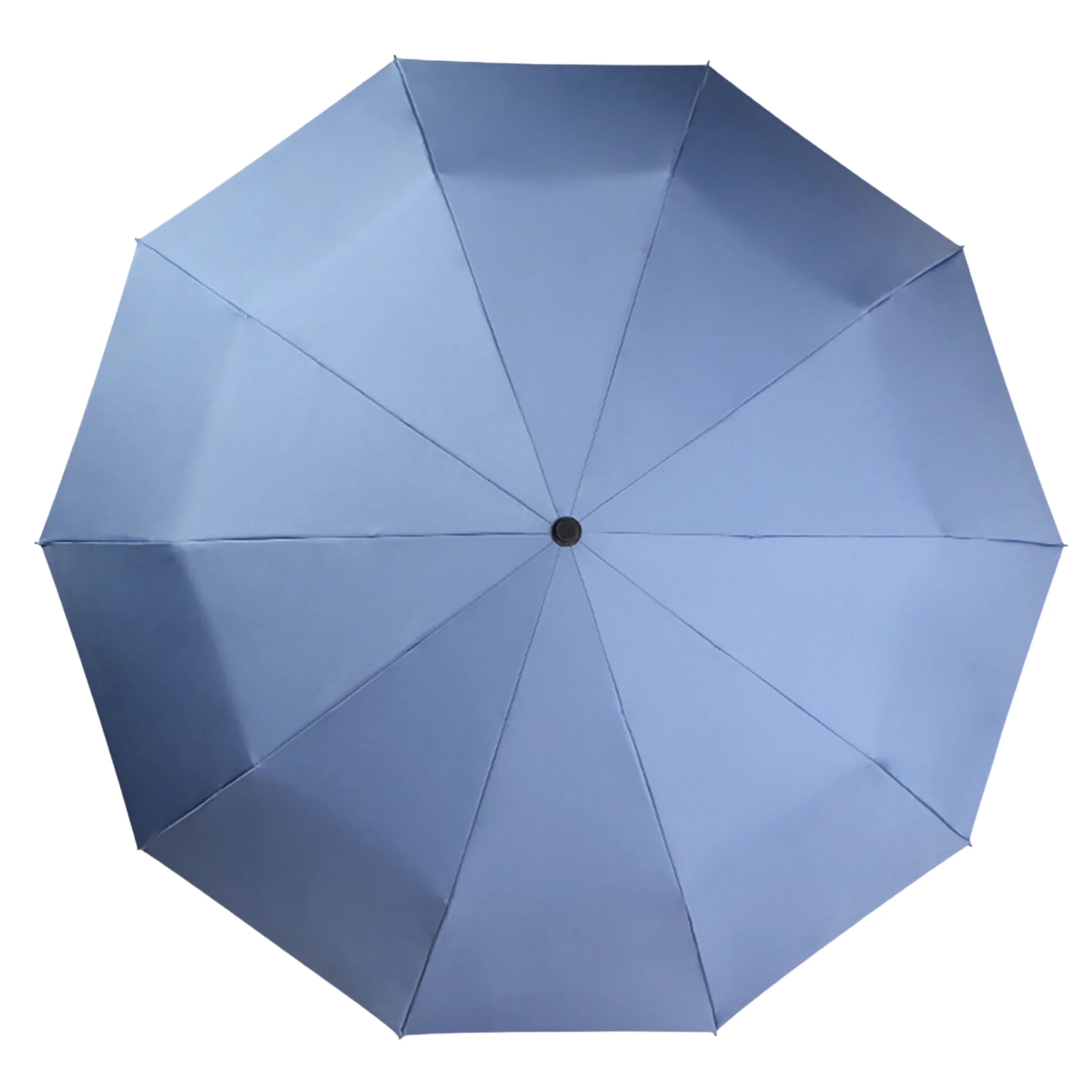 URBN ELEMNTS Compact Travel Umbrella, Soft Latch Carabiner Handle, Auto Open Close, Steel, Rapid Dry, Blue, 1 Count