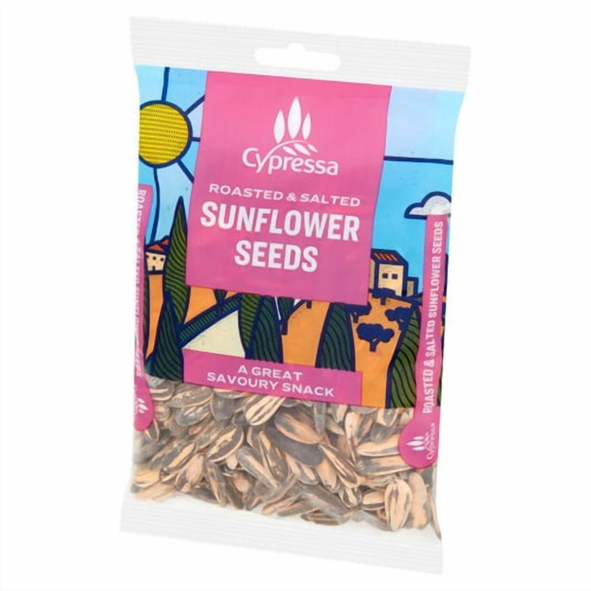 Cypressa Roasted & Salted Sunflower Seeds 100g, British Import (Pack of 3)