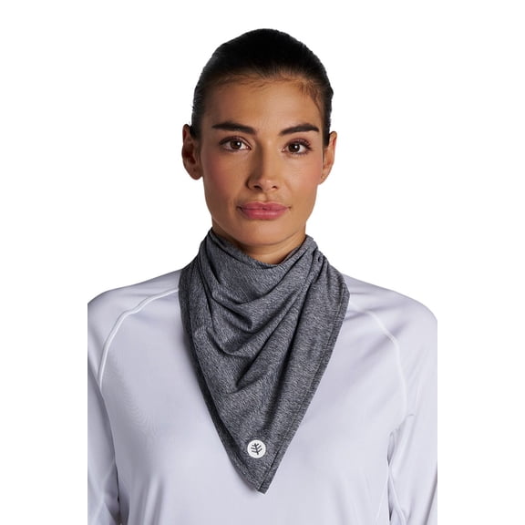 Coolibar Performance Sun Bandana - UPF 50 Sun Protection - Virasana in Charcoal Heather