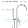thumbnail image 6 of Ivy Freestanding Bathtub Faucet in Chrome, 6 of 11