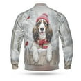 thumbnail image 2 of Playful Afghan Hound Welcomes Winter Snowy Day with Cardinal Bird All Over Print 3D Baseball Jacket Dog Lover Bomber Jacket Softball - 12017, 2 of 6