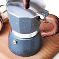 thumbnail image 4 of Tognana by Widgeteer Wood & Stone 6-Cup Espresso Moka Pot, Gray, 4 of 5