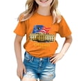 thumbnail image 4 of mgoYE Girls Boy's American 250th Anniversary Printed Casual Sweatshirt 250 Years 1776–2026 Patriotic Shirt America 250th Anniversary Shirt(Orange,7-8 Years), 4 of 5