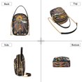 thumbnail image 3 of FORMRS Crossbody Bag for Women Quilted Travel Shoulder Cell Phone Purse with Chain Strap Handbag, Colorful Skeleton Sun, 3 of 7