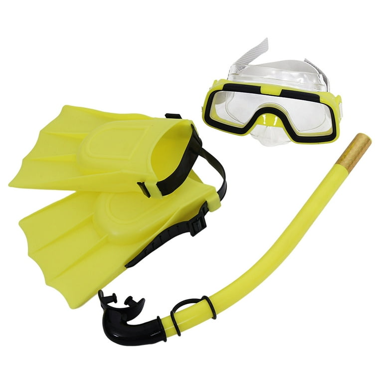 Swimming flippers best sale and goggles