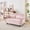 Pink Sofa, variant on Holaki 3 in 1 Convertible Sleeper Sofa Bed,53" Beige Modern Velvet Sofa Bed with Back, Pullout Sleep Function,Flannelette Fabric,Space - Saving Design for Living Room or Bedroom Furniture