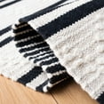 thumbnail image 7 of SAFAVIEH Striped Kilim Fergal Striped Area Rug, Black/Ivory, 9' x 12', 7 of 7