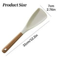 thumbnail image 3 of Baking Supplies Top Gadgets for Bakers Multi Function Spoon 2 in 1 Multi Function Spatula Spoon for Cooking Serving Long Head Silicone Salad Spatula Spoon with Wood Handle Cooking Utensil, 3 of 7
