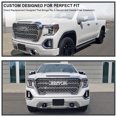 thumbnail image 3 of Spec-D Tuning Chrome Denali Style Front Bumper Hood Upper Grill Grille Compatible with 2019-2021 GMC Sierra 1500, 3 of 7