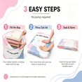 thumbnail image 5 of Better Life Space Creator Bag, No-Pump 3D Cube Vacuum Storage Bags, Reusable Airtight Compression Space Saver Bags for Clothes Bedding, 5 of 13