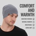 thumbnail image 3 of Gorro ACUSHLA de Lana Merino Tejido Unisex Gris Medio, 3 of 7