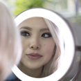thumbnail image 4 of LED Lighted Dual-Sided 10X/1X Magnification Wire-Free Cordless Wall Mount Bathroom Beauty Makeup Grooming Mirror with 12" Extendable Arm,, 4 of 5