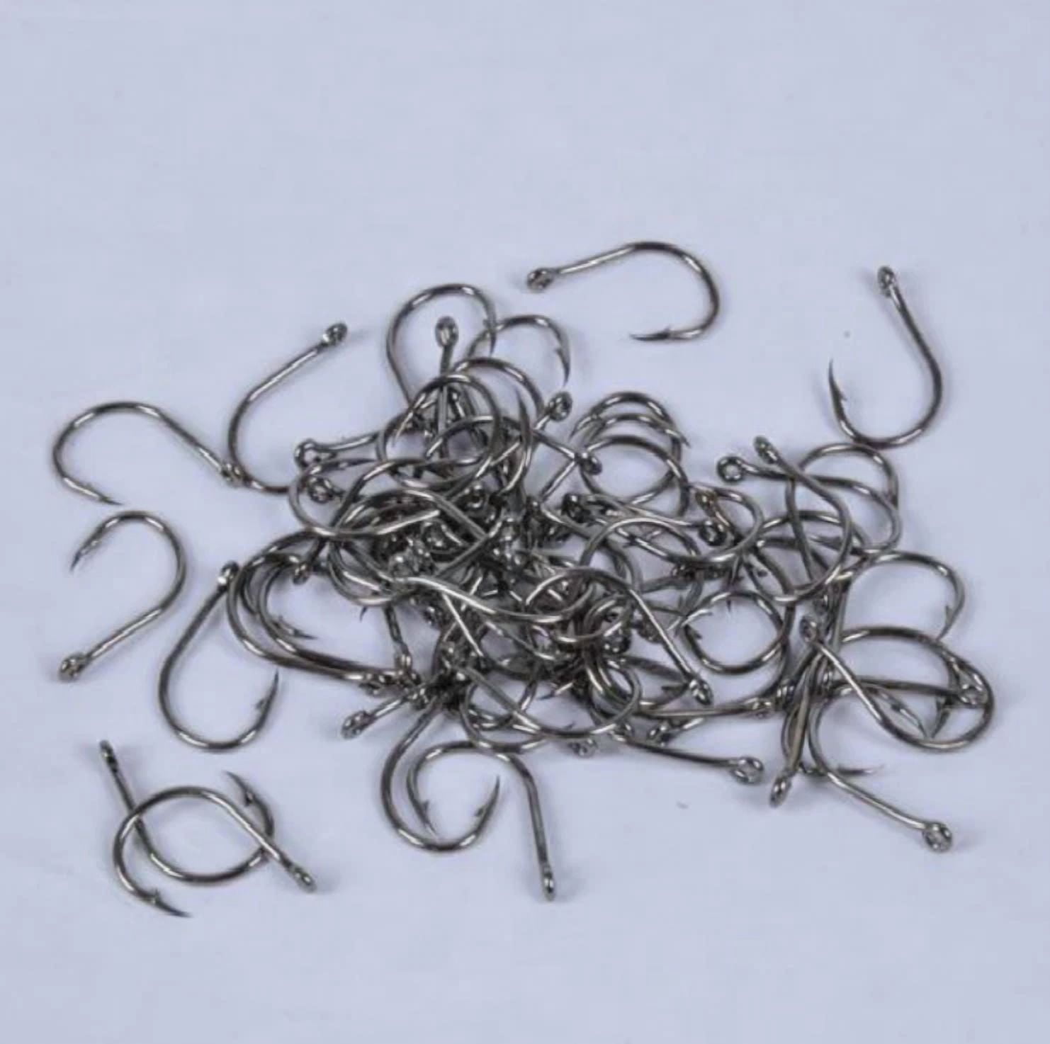 500Pcs/Set 10 Sizes 3-12# Fish Fishing Sharpened Barbed Hooks Fishhooks Set