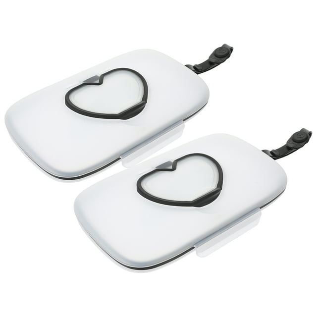 GOOHOCHY Dispensador de toallitas húmedas, 2 unidades, soporte para toallitas, caja de pañuelos rellenable, estuche para guardar toallitas húmedas.
