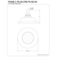 thumbnail image 4 of Kingston Brass P60PB 8 Inch Diameter Ceramic Shower Head - Polished Brass, 4 of 4