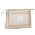 thumbnail image 1 of Feltree Double Layered Three-dimensional Subject File Storage Bag with Mesh Large Capacity Zipper Student Subject Bag Homework Paper Bag, 1 of 6