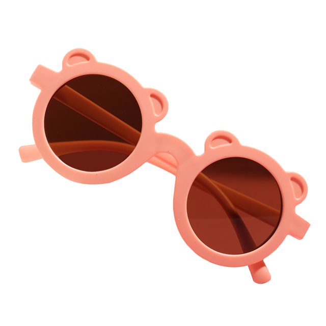 ITFABS Lunettes de Soleil Rondes Unisexes Été Petits Garçons Filles, Lunettes Décontractées Extérieures
