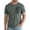 Army Green, variant on Men Crew Neck Short Sleeve T Shirt with Zippered Pocket Soft Breathable Casual Urban Streetwear All Season Basic Top