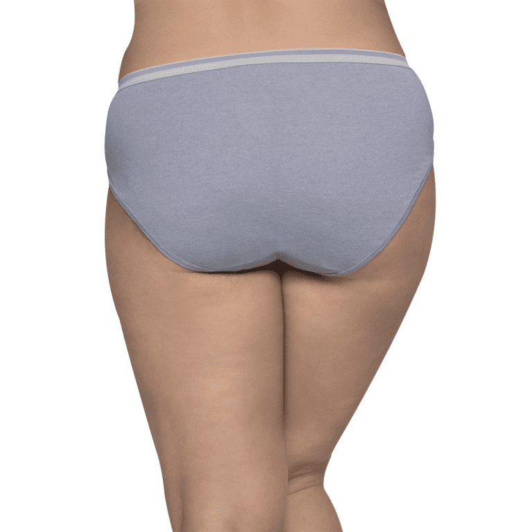 Kindly Yours Women's Sustainable Cotton Hi-Cut Underwear, 3-Pack