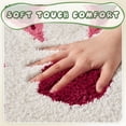 thumbnail image 7 of SIXHOME 26"x26" Vibrant Floral Bathroom Rug Non Slip Bath Mat Ultra-Soft Super Absorbent Quick Dry Bathroom Mat Machine Washable Single-Needle Tufted Floral Bath Mats for Bathroom Floor Teal, 7 of 7