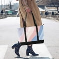 thumbnail image 4 of FORMRS Canvas Laptop Tote Bag for Women with 15.6" Computer Compartments Shoulder Handbag, Abstract Blue, 4 of 7