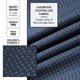 thumbnail image 5 of Clara Clark Cortina de ducha azul marino – Cortinas de ducha impermeables para baño, cortina de ducha de tela tipo gofre, cortina de baño resistente, cortina de ducha de tela de 72 x 72, cortina de du, 5 of 5