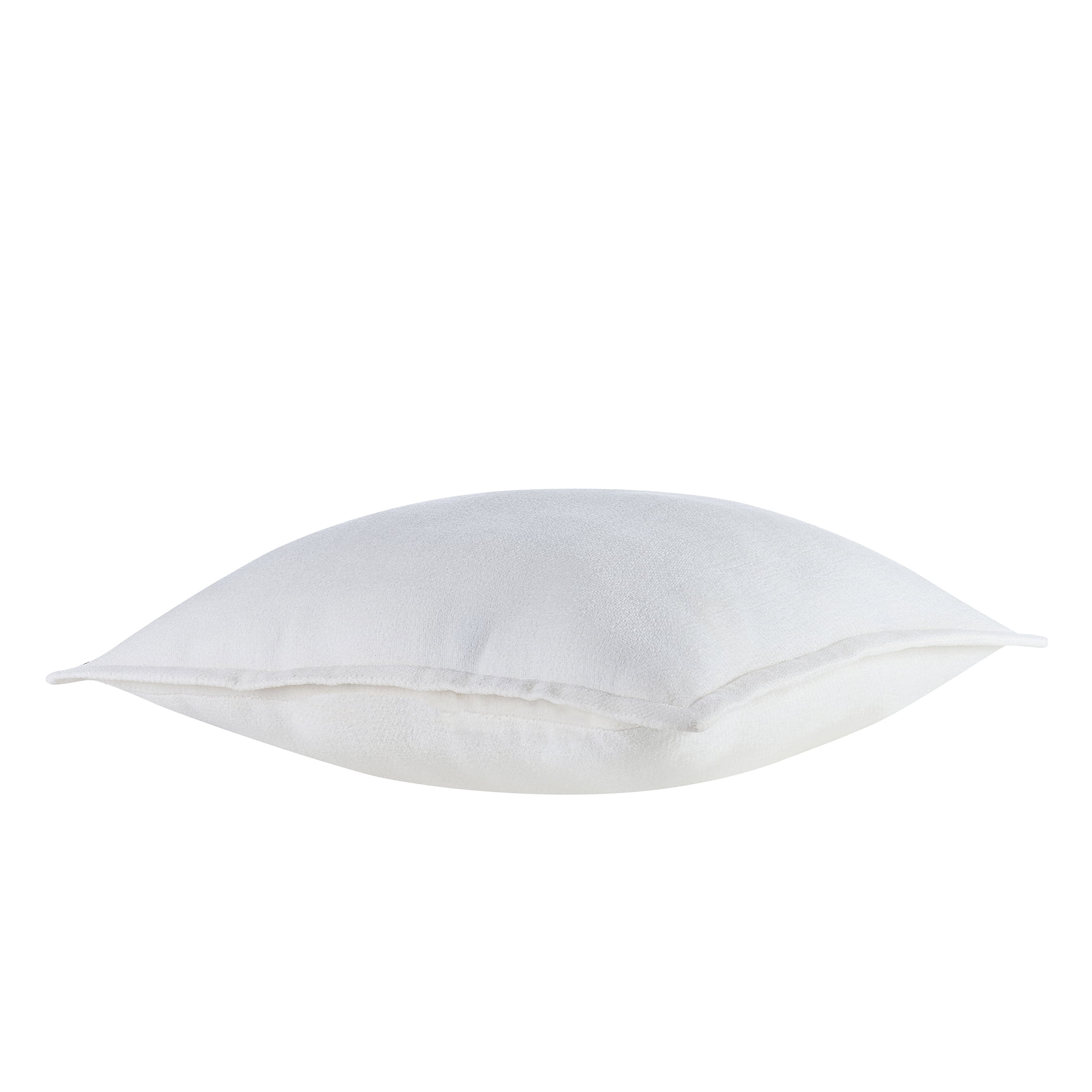 Mainstays Chenille Decorative Pillow with Flange, Vanilla Dream, 22 in x 22 in