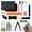 black, variant on 56PCS 3D Printer Tool Kit for FDM/SLA Printers, Professional 3D Printer Cleaning Kit with Nozzle Cleaning Needles, Finger Sleeves, Scrapers, Engraving Knife, Files, Brushes & Wire Cutter