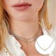 thumbnail image 4 of Collar con colgante de disco Yuxing dorado y plateado, 4 of 5