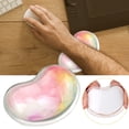 thumbnail image 2 of Reposamuñecas de gel de silicona en forma de corazón translúcido almohadilla ergonómica eficazmente la fatiga de la muñeca, 2 of 8
