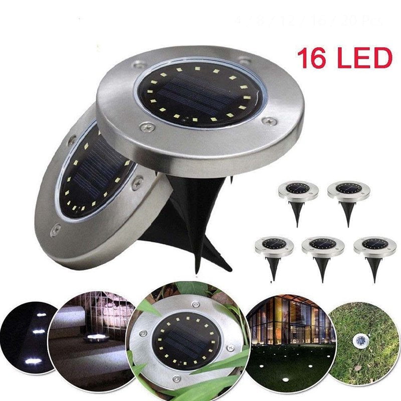 Buy LITOM 16 LED Solar Powered Lights Outdoor Ground Lights Outdoor