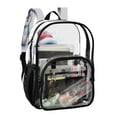 thumbnail image 2 of PVC Transparent Backpacks Clear Backpack for Travel and Outings Penguin Holding Candy Cane, 2 of 7