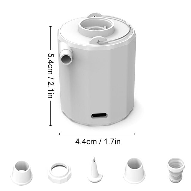 Vacuum Storage Bag Set with Cordless Electric Air Pump Double Zip Seal