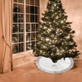 thumbnail image 4 of Dmlowu Christmas Tree Skirt - Extra Soft Xmas Tree Skirt for Holiday Party Christmas Decorations, Wrink Proof Non Slip Christmas Tree Skirts, 35.4"/90cm, 4 of 6
