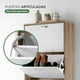 thumbnail image 3 of Mueble Zapatero Organizador de Calzado 4 Cajones Blanco y Madera, Clóset para Zapatos hasta 24 Pares marron M, 3 of 7