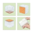 thumbnail image 3 of Flyshop Square Flexible PVC Leg Tips with Felt Furniture Chair Leg Caps Floor Protectors, 1-3/16" to 1-3/8", 31 to 36 mm, Transparent, 4Pcs (Type 8), 3 of 6