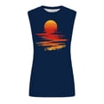 thumbnail image 3 of Womens Tank Tops 2026 Summer Fashion Print Sleeveless T Shirt For Oversized Fit Casual Crew Neck Top Soft Tunics Trendy Clothing, 3 of 3