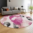thumbnail image 6 of Addison Rugs Mayfield Premium Machine Washable Transitional Floral Pink Round Rug, 8' x 8', 6 of 6