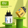 thumbnail image 3 of 240W Fast Charging Wall Charger, 3PD + 2USB Ports, US/EU Plug, LED Indicator, Smart Charging Head for Mobile Phones, 3 of 8