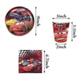 thumbnail image 3 of 60 PCS Mcqueen Tableware Sets Includes 20 PCS Paper Plates 20 PCS Napkins 20PCS Cups for Cars Party Decorations, 3 of 3