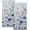 Blue Poppy Flower, variant on Leaves Floral Hand Towel 35.56 x 71.12cm Gray Green Bohemian Floral Absorbent Microfiber Soft Dishcloth Tea Towel for Home, Hotel, Gym, Laundry Room, Kitchen, Bathroom Decoration