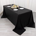 thumbnail image 3 of BalsaCircle 90x132 in Black Sequin Dots Polyester Rectangle Tablecloth Party Events Reception Decorations Supplies, 3 of 8