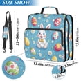 thumbnail image 2 of FORMRS Zipper Binder with Shoulder Strap 2-inch Ring 500 Sheet Capacity File Bag, Easter Bunny Pattern, 2 of 5