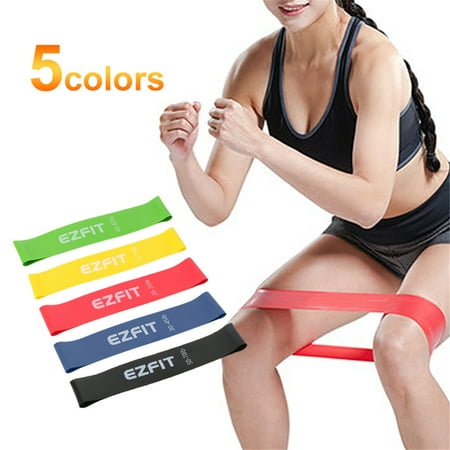 Stretch Exercise Loop Resistance Exercise Bands Set of 5 for Yoga Workout Power Gym
