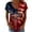 Red4#9527, variant on CONZONE Womens Usa 250Th Anniversary T-Shirts Short Sleeve Independence Day T Shirts for Women Casual V Neck Patriotic Usa Star Graphic Lightweight Tees Soft Cozy Dailywear