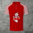 thumbnail image 2 of IWRICH Mardi Gras Polo Shirts for Men Plus Size Carnival T Shirts Button up Summer Short Sleeve Strip Sleeve Tees Red XXL, 2 of 3